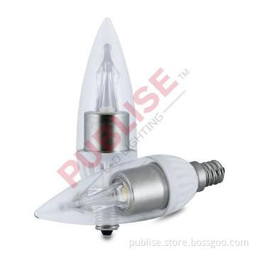 Patented Candle LED bulb C28-E14base,Dimmable
